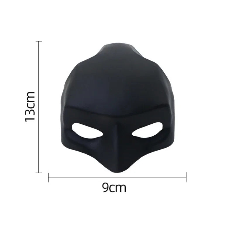 Black cat bat mask with bat ears, shown with 9cm width and 13cm height